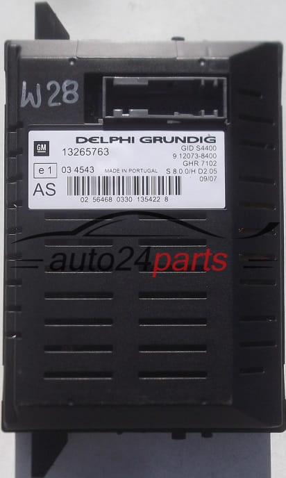 Multifunktions Anzeigeschirm Radio OPEL CORSA D DELPHI GM 13265763 AS,  9.12073-8400