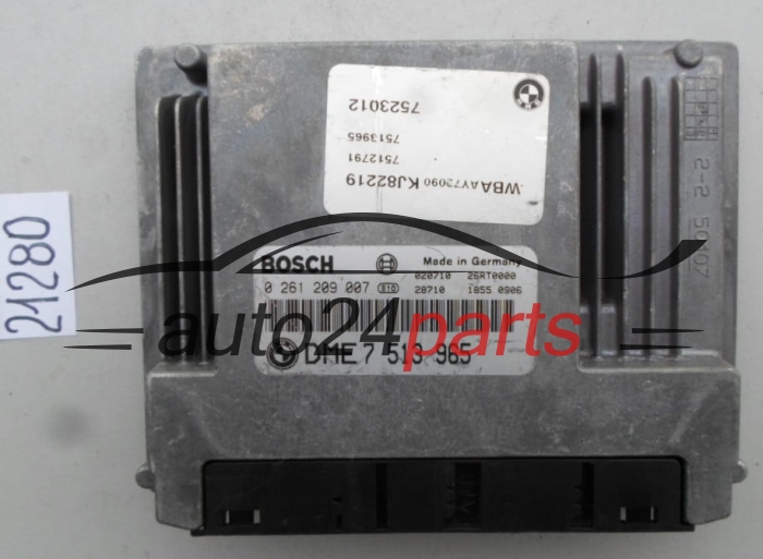 BMW E46 BOSCH 0 261 209 007, 0261209007, DME 7 513 965, DME7513965, 7513965