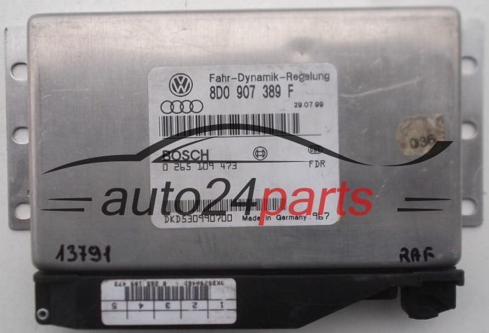 CALCULATEUR ABS ESP AUDI A6 S6 C5 BOSCH 0 265 109 473, 0265109473, 8D0 907 389 F, 8D0907389F 