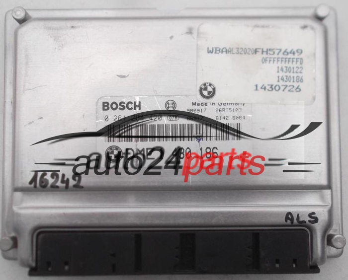 MOTORSTEUERGERÄT ECU STEUERGERÄT BMW 3 E36 E46 BOSCH 0 261 204 420, 0261204420, DME 1 430 186, DME1430186, 1430186