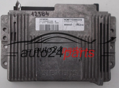 CALCULATEUR MOTEUR RENAULT MEGANE 1.6 SIEMENS S115300120B, 7700860319, HOM7700860319