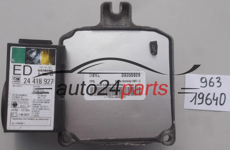 KOMPUTER STEROWNIK SILNIKA OPEL ASTRA VECTRA ZAFIRA 1.4 X14XE 1.6 X16XE Delphi Delco 09355929 DBKL