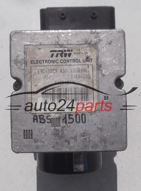 ABS MODULO BOMBA UNIDAD DE CONTROL OPEL CHEVROLET VECTRA C SIGNUM 09191495 TRW, 9191495, TRW EBC430EV 13509001, 13664101, 54084673C