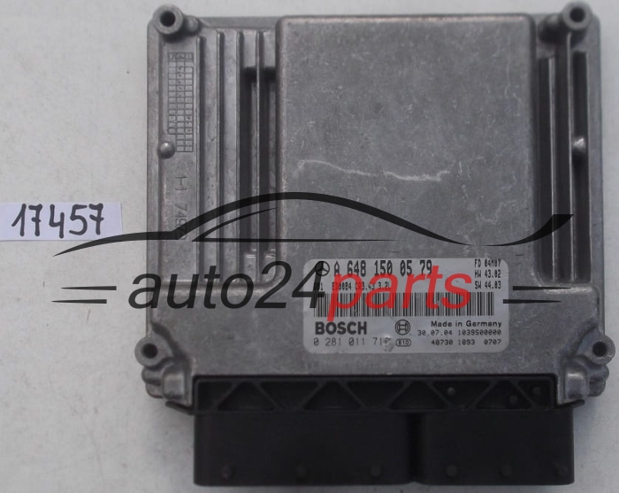 ECU CENTRALITA DE MOTOR MERCEDES W211 E320 3.2 CDI BOSCH 0281011717, 0 281 011 717, A6481500579