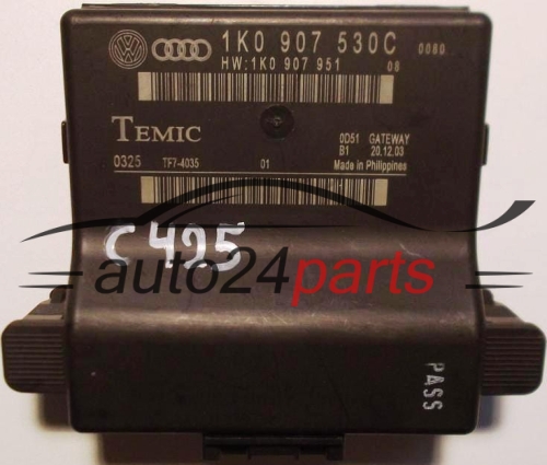 CENTRALKA MODUL STEROWNIK GATEWAY VOLKSWAGEN AUDI TEMIC 1K0907530C, 1K0 907 530 C, 1K0907951, 1K0 907 951 -  C425