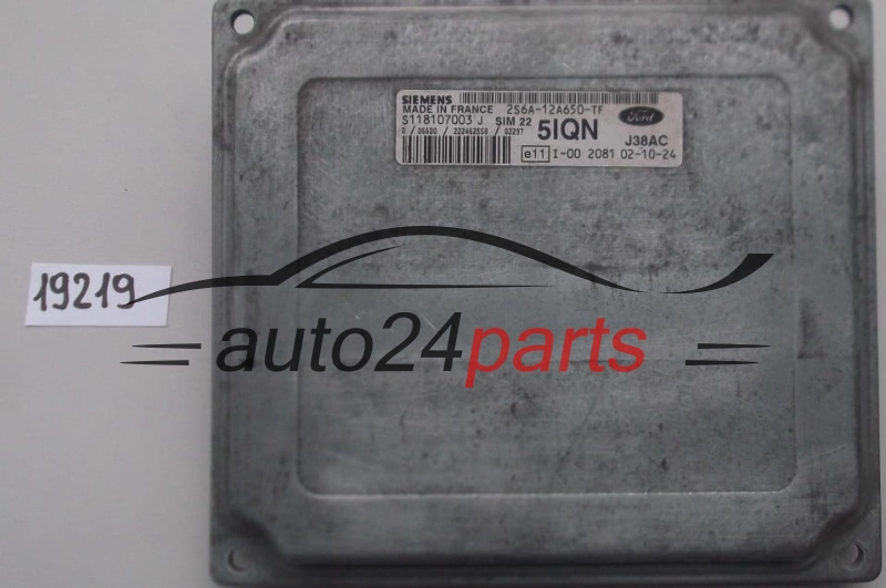 KOMPUTER STEROWNIK SILNIKA FORD FIESTA 1.6 SIEMENS S118107003 J, 2S6A-12A650-TF,  5IQN