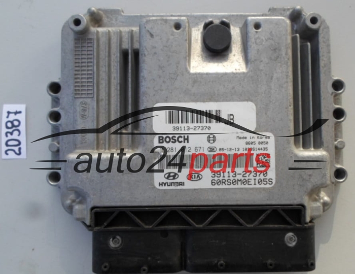 KOMPUTER STEROWNIK SILNIKA KIA CARENS 2.0 CRDI BOSCH 0 281 012 671, 0281012671, 39113-27370, 3911327370