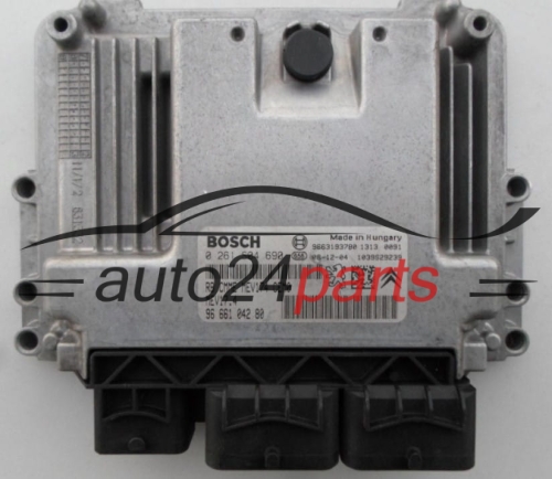 MOTORSTEUERGERÄT ECU STEUERGERÄT CITROEN 1.6 VTI BOSCH 0 261 S04 690,  96 661 042 80