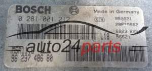 KOMPUTER STEROWNIK SILNIKA CITROEN PEUGEOT  BOSCH 0 281 001 212, 0281001212, 96 237 486 80, 9623748680
