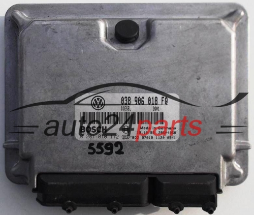KOMPUTER STEROWNIK SILNIKA VW VOLKSWAGEN PASSAT 1.9 TDI BOSCH 0281010172, 0 281 010 172, 038906018FQ, 038 906 018 FQ