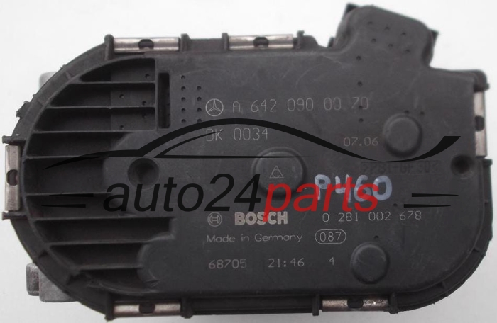 DROSSELKLAPPE MERCEDES W211 BOSCH 0 281 002 678, 0281002678, A 642 090 00 70, A6420900070 