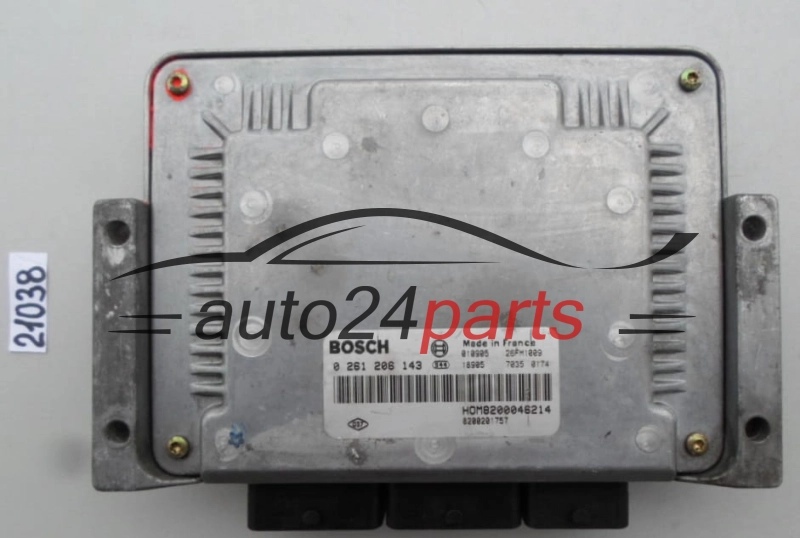KOMPUTER STEROWNIK SILNIKA RENAULT LAGUNA 3.0 V6 BOSCH 0 261 206 143, 0261206143, HOM8200046214, 26FM0856, 8200135967