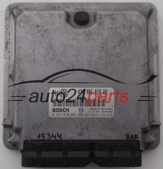 KOMPUTER STEROWNIK SILNIKA VW VOLKSWAGEN GOLF 1.9 TDI BOSCH 0 281 010 091,  038 906 019 AM