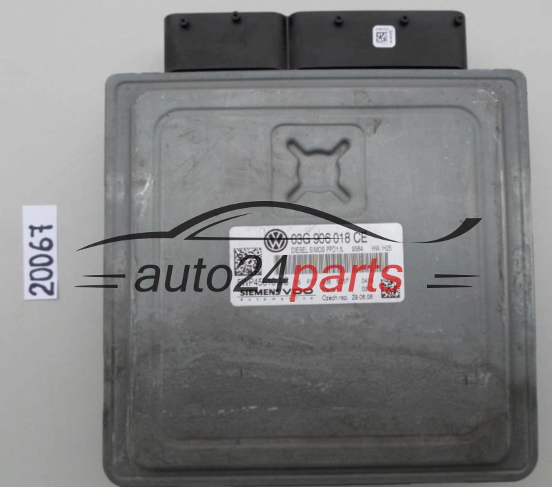 KOMPUTER STEROWNIK SILNIKA VW VOLKSWAGEN PASSAT 2.0 TDI SIEMENS VDO 5WP45610 AC, 5WP45610AC, 03G 906 018 CE, 03G906018CE