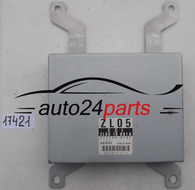 ECU CENTRALITA DE MOTOR MAZDA 323 F 1.5 DENSO 279700-0192, 2797000192, ZL05 18 881A, ZL0518881A