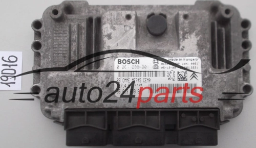 KOMPUTER STEROWNIK SILNIKA PEUGEOT CITROEN 1.6 BOSCH 0 261 208 901, 0261208901, 96 613 839 80, 9661383980