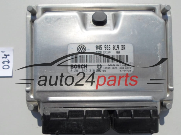 KOMPUTER STEROWNIK SILNIKA SEAT IBIZA SKODA FABIA OCTAVIA 1.4 TDI BNM 045 906 010 BR, 045906019BR, BOSCH 0 281012 318, 0281012318, 1039S11626