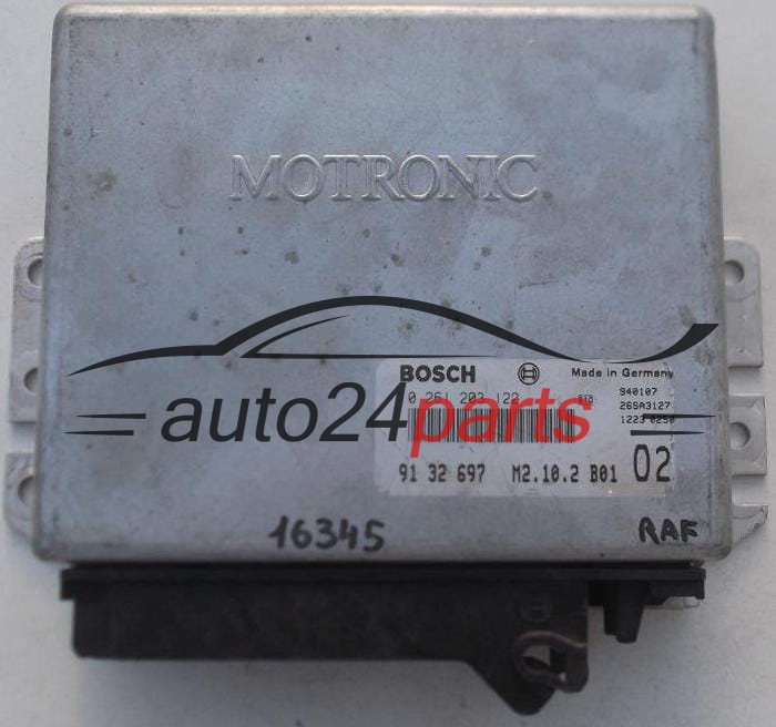 MOTORSTEUERGERÄT ECU STEUERGERAT SAAB 900 2.3 i BOSCH 0 261 203 122, 0261203122, 91 32 697, 9132697