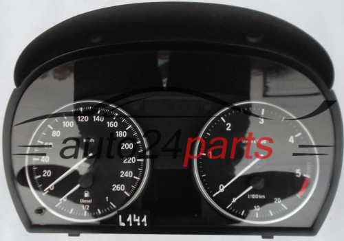 ZESPÓŁ WSKAŻNIKÓW ZEGARY PRĘDKOŚCIOMIERZ LICZNIK BMW E90 320 DIESEL JOHNSON CONTROLS 1025350-76, 102535076, 9 141 487-01, 914148701, IK914148701F 