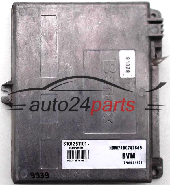 KOMPUTER STEROWNIK SILNIKA RENAULT CLIO 1.8 S101261101, HOM7700742849, 7700854851 