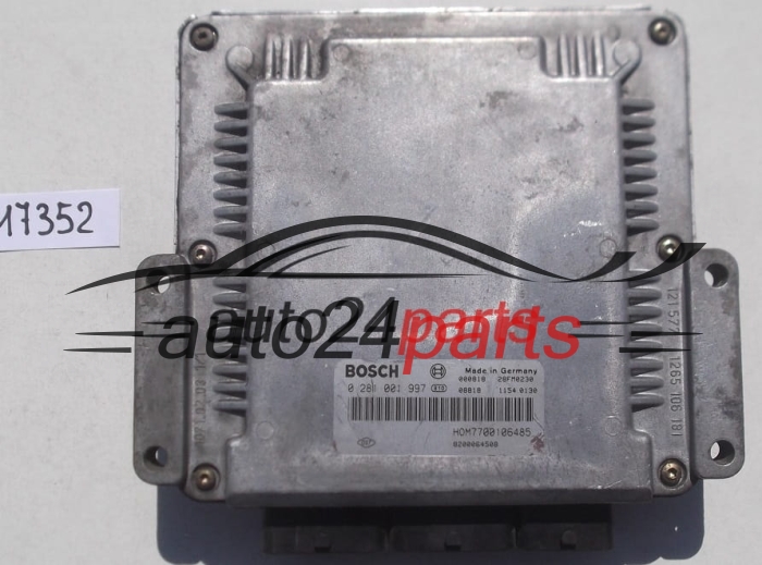 ECU CENTRALITA DE MOTOR RENAULT LAGUNA 1.9 DCI BOSCH 0 281 001 997