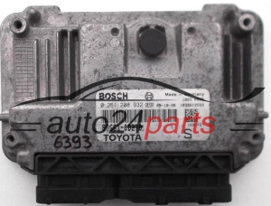 MOTORSTEUERGERÄT ECU STEUERGERAT TOYOTA YARIS 1.0 BOSCH 0 261 208 932, 0261208932, 89661-0D270, 896610D270