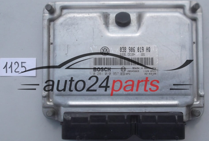 CALCULATEUR MOTEUR SEAT IBIZA 1.9 TDI ATB 038 906 019 HQ, 038906019HQ, BOSCH 0 281 010 957, 0281010957, 28SA5669 