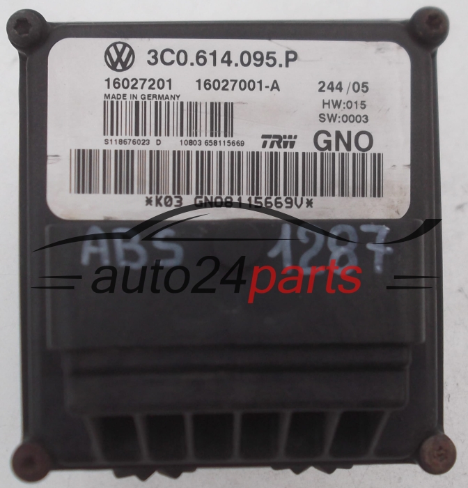 BOMBA HIDRAULICA Y CENTRALITA ABS VOLKSWAGEN PASSAT 3C0.614.095.P, 3C0614095P, TRW 16027001-A, 16027001A,  S118676023D 