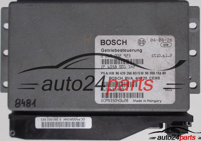 CENTRALITA ECU CAJA DE CAMBIO AUTOMATICO PEUGEOT 407, BOSCH 0 260 002 923