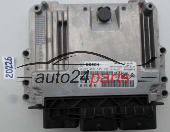 KOMPUTER STEROWNIK SILNIKA CITROEN PEUGEOT 1.4 HDI BOSCH 0 281 030 545, 0281030545, 98 078 861 80, 9807886180 