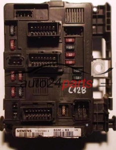 CONFORT MODULE CITROEN C2 C3 C5 XSARA PICASSO SIEMENS T118470003G, T118470003 G, 9643498880-00 BSM-B3