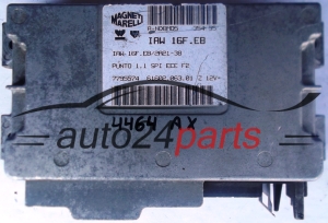 CALCULATEUR MOTEUR FIAT PUNTO 1.1 MAGNETI MARELLI IAW 16F.EB, IAW16FEB, 7795574, 61602.063.01, 6160206301