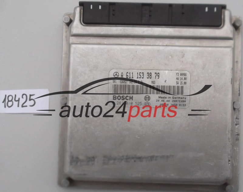 KOMPUTER STEROWNIK SILNIKA MERCEDES SPRINTER 2.2 CDI BOSCH 0281010525, 0 281 010 525, A6111533879, 6111533879, A 611 153 38 79, CR2.39
