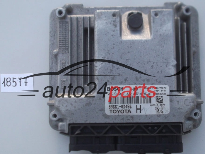 KOMPUTER STEROWNIK SILNIKA TOYOTA YARIS 1.4 D4D 89661-0D450 1ND-TV H, 896610D450, BOSCH 0281012322, 0 281 012 322