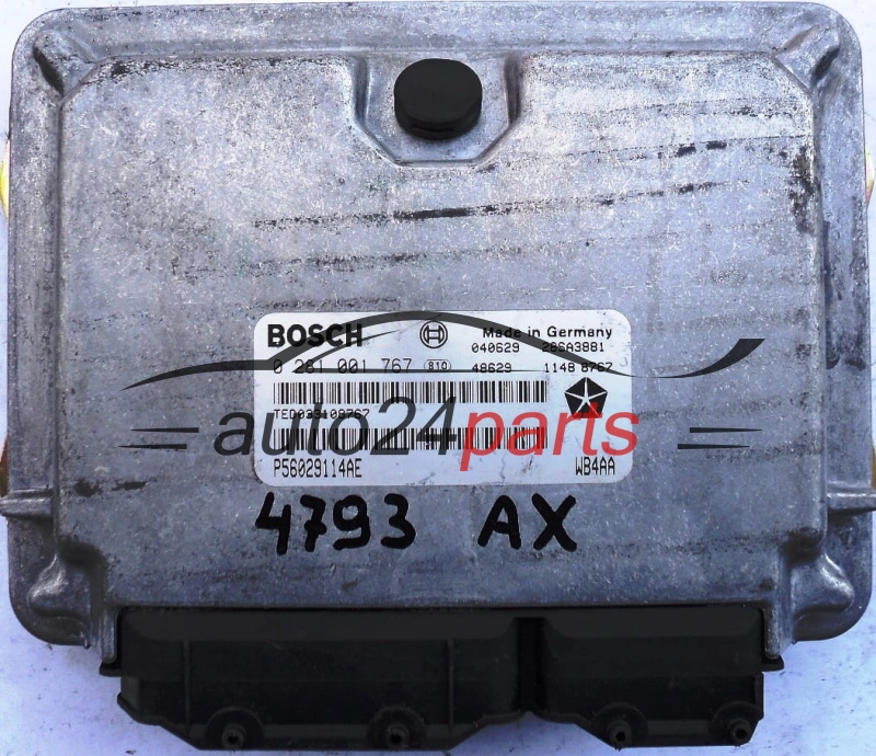 ECU CENTRALITA DE MOTOR JEEP GRAND CHEROKEE 3.1 TD BOSCH 0 281 001 767, 0281001767, P56029114AE