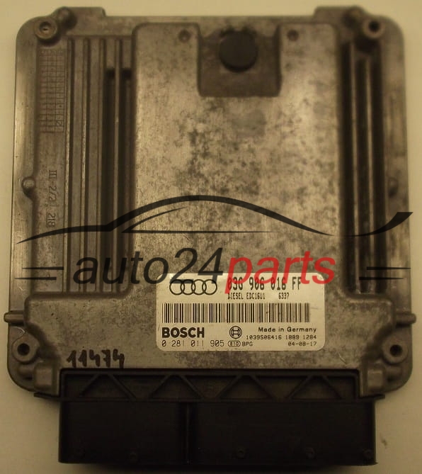 Calculateur moteur AUDI A3 2.0 TDI 03G 906 016 FF, 03G906016FF, BOSCH 0 281 011 905