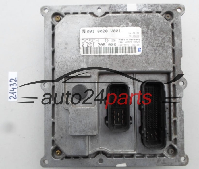 KOMPUTER STEROWNIK SILNIKA SMART FORTWO BOSCH 0 261 205 006, 0261205006, 001 0020 V001, 0010020V001 