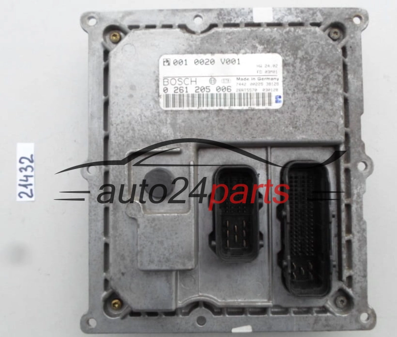 KOMPUTER STEROWNIK SILNIKA SMART FORTWO BOSCH 0 261 205 006, 0261205006, 001 0020 V001, 0010020V001 