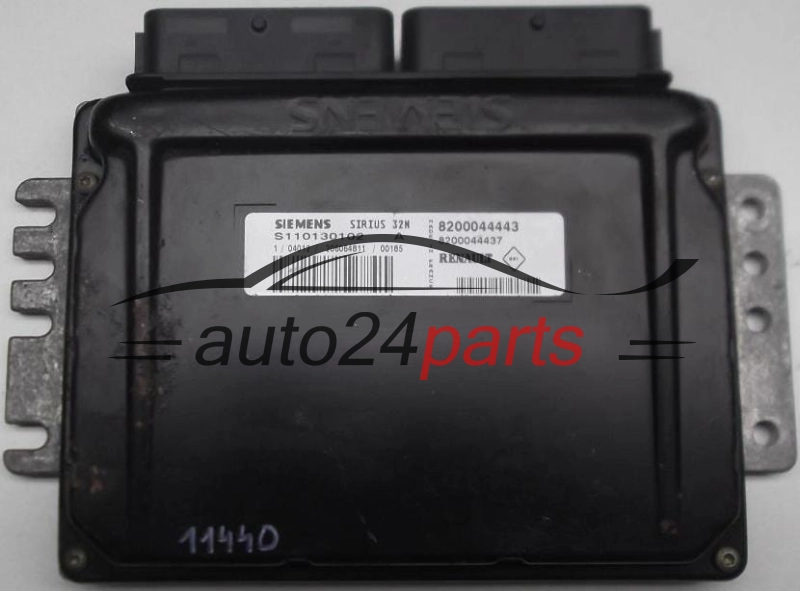 KOMPUTER STEROWNIK SILNIKA RENAULT TWINGO 1.2 SIEMENS SIRIUS 32N S110130102A S110130102 A, 8200044443 8200044437