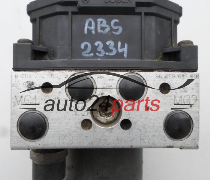 ABS PEUGEOT 307 BOSCH 0265225163 / 9646968780 / 0265950074