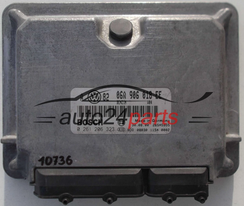 KOMPUTER STEROWNIK SILNIKA VW VOLKSWAGEN GOLF BORA 2.0 BOSCH 0 261 206 323, 0261206323, 060 906 018 EE, 060906018EE 
