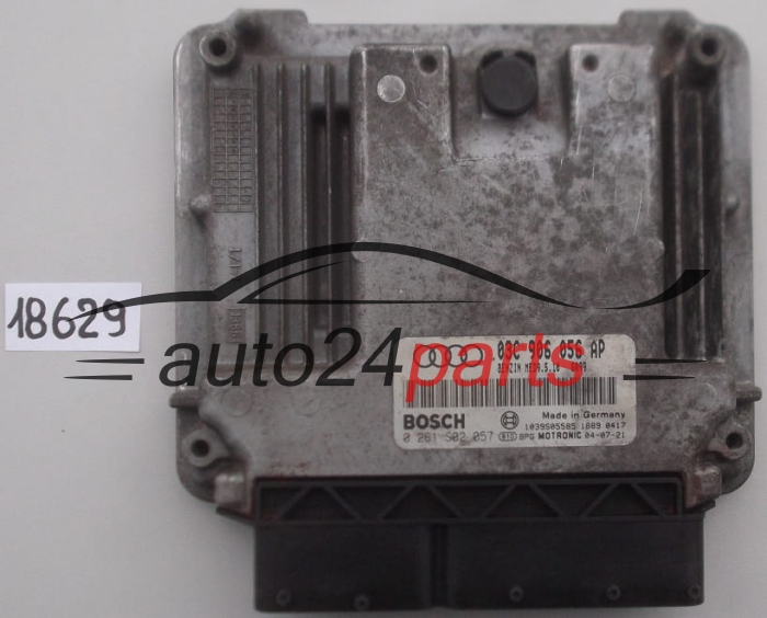 KOMPUTER STEROWNIK SILNIKA AUDI A3 1.6 FSI BOSCH 0 261 S02 057, 0261S02057, 03C 906 056 AP, 03C906056AP, MED9.5.10