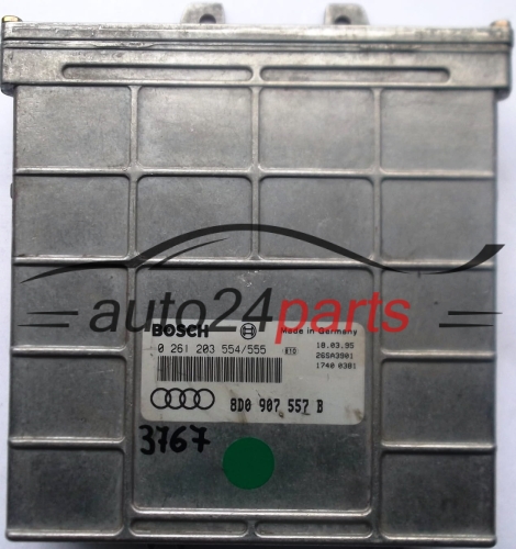 MOTORSTEUERGERÄT ECU STEUERGERAT AUDI A4 1.6 8D0907557B, 8D0 907 557 B, BOSCH 0261203554/555, 0 261 203 554, 0 261 203 555