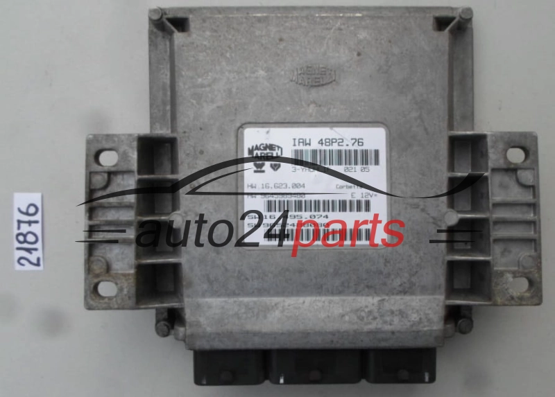KOMPUTER STEROWNIK SILNIKA PEUGEOT 206 MAGNETI MARELLI IAW 48P2.76, IAW48P276, HW 16.623.004, 16623004, 9645989480, SW 16.495.074, 16495074, 9652488080 