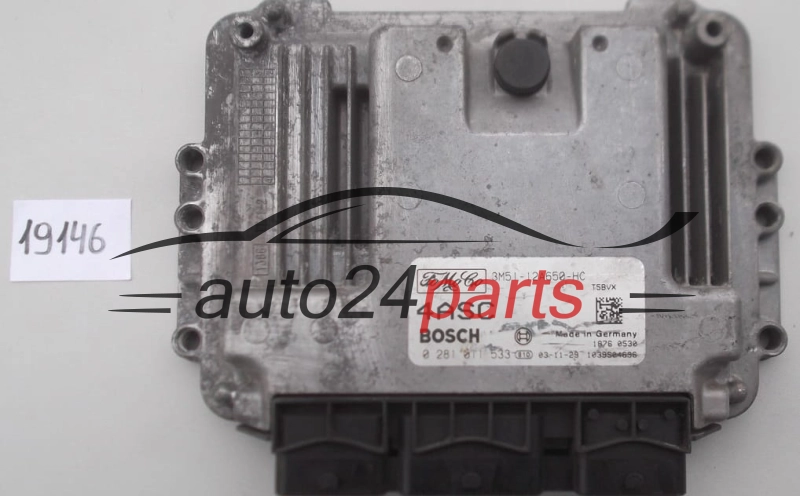 KOMPUTER STEROWNIK SILNIKA FORD MAZDA 1.6 TDCI BOSCH 0 281 011 533, 0281011533, 3M51-12A650-HC, 3M5112A650HC 