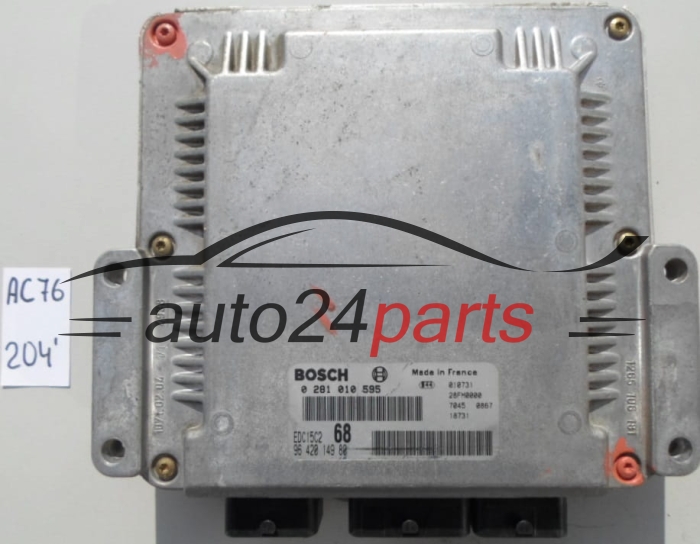 KOMPUTER STEROWNIK SILNIKA CITROEN XSARA PICASSO 2.0 HDI BOSCH 0 281 010 595, 0281010595, 96 420 149 80, 9642014980, EDC15C2 68
