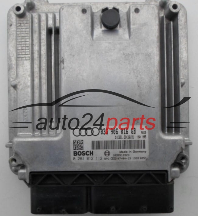 MOTORSTEUERGERÄT ECU STEUERGERÄT AUDI A6 2.0 TDI BOSCH 0 281 012 112,  03G 906 016 GB