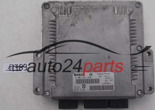KOMPUTER STEROWNIK SILNIKA CITROEN XSARA PICASSO 2.0 HDI BOSCH 0281011518, 0 281 011 518, 9658373180, 96 583 731 80, 9640938680, EDC15C2 20