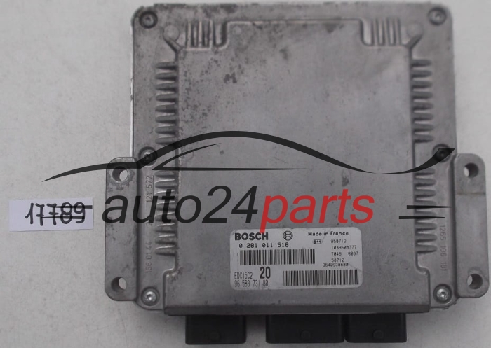 KOMPUTER STEROWNIK SILNIKA CITROEN XSARA PICASSO 2.0 HDI BOSCH 0281011518, 0 281 011 518, 9658373180, 96 583 731 80, 9640938680, EDC15C2 20