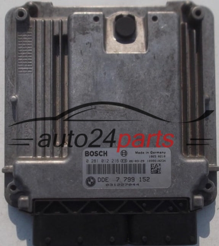 CALCULATEUR MOTEUR BMW MINI COOPER 1.4 D BOSCH 0 281 012 216,  DDE 7 799 152